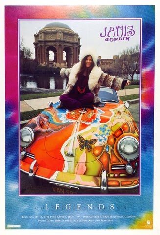 Vintage Janis Jopin  Porsche Original Poster (1995)